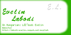 evelin labodi business card